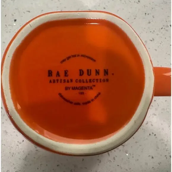 Rae Dunn JACK O' LANTERN Halloween Mug Orange Mug - Picture 3 of 3